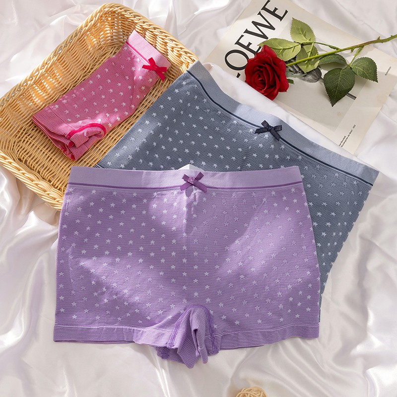 4 Pack Lot Sexy Womens Boyshorts Panties Underwear Boxer Shorts Lingeries Briefs