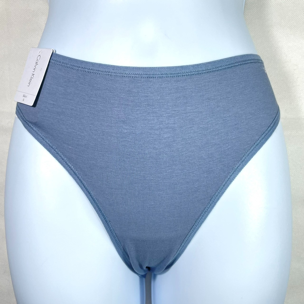 NWT Calvin Klein Size XL Cotton Form Bikini Underwear QD3644 Blue