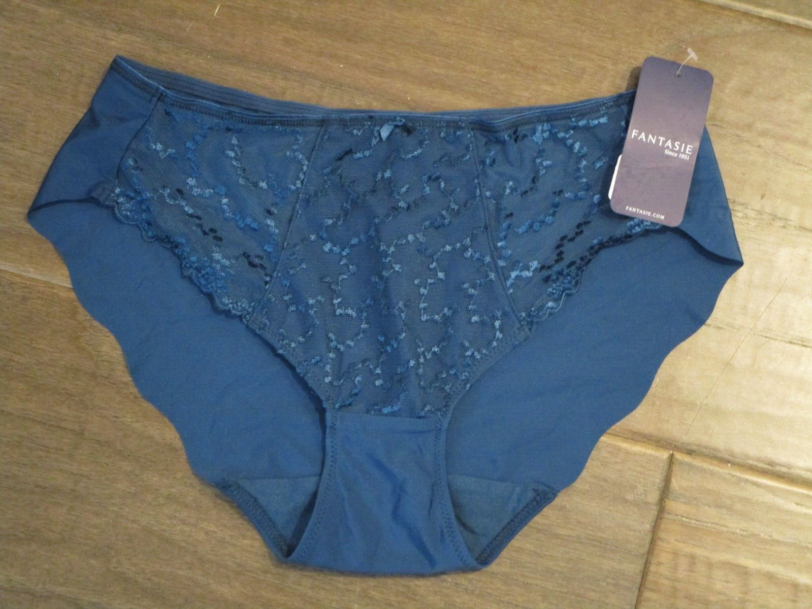 FANTASIE ANA TEAL BLUE BRIEF PANTIES SIZE XL NEW