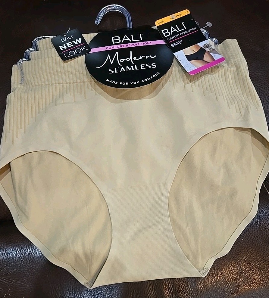 BALI Comfort Revolution Briefs COMFY DFMSB3 Size 7 Large $30.00