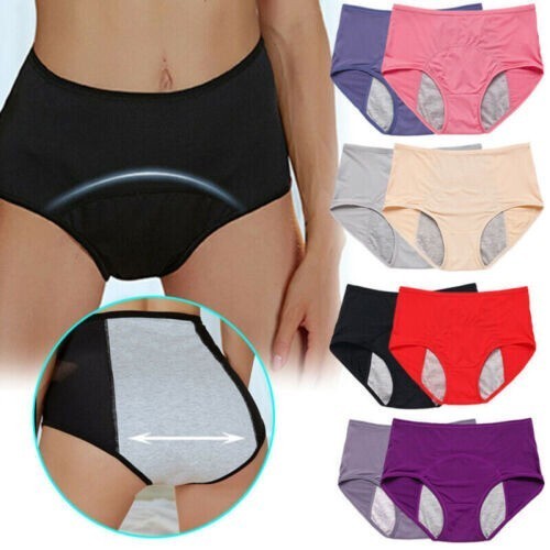 women Menstrual Period Leak Proof Pants Heavy Flow Extra Protection Plus Size