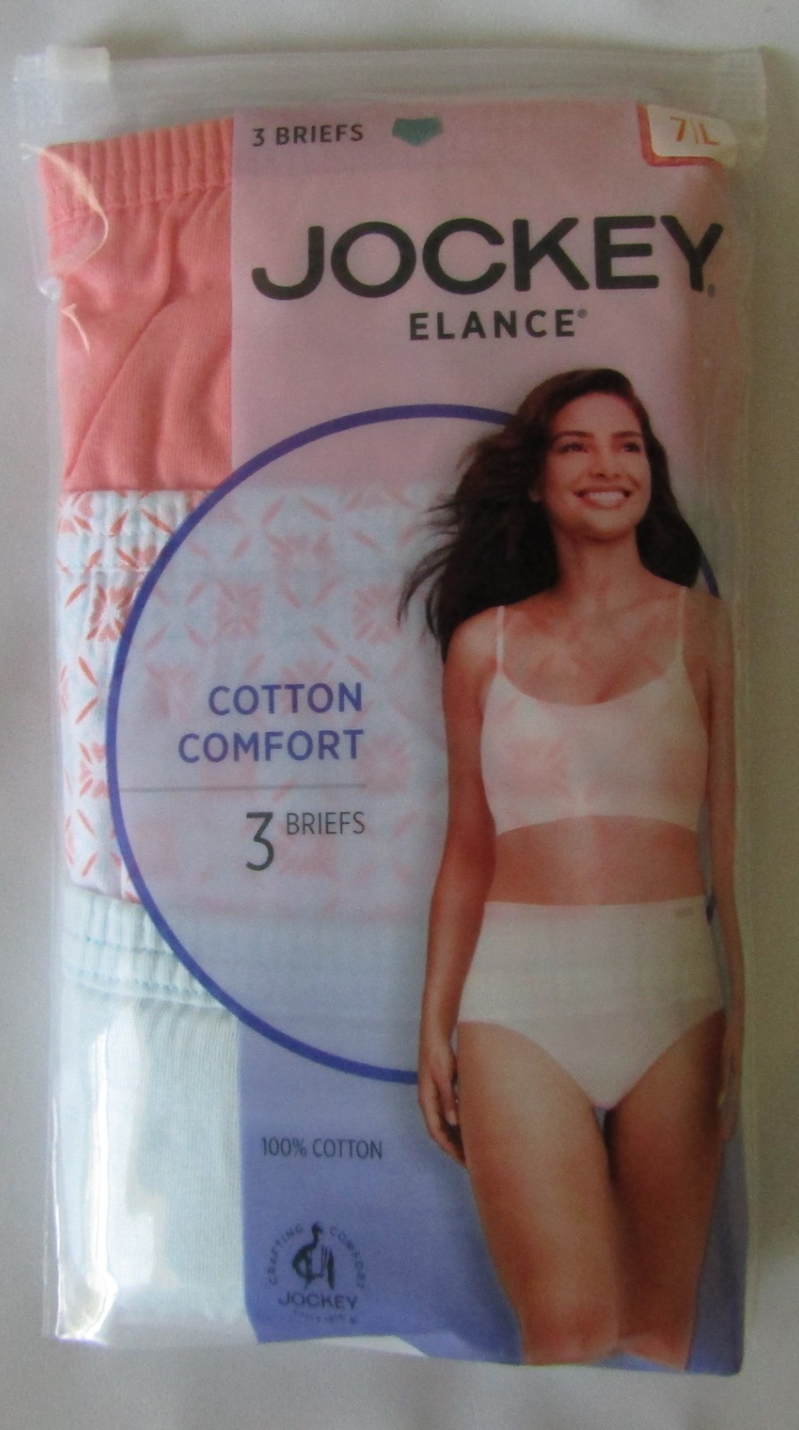 Jockey Elance 100% Cotton Brief Underwear – Women’s Size 7 Brand New
