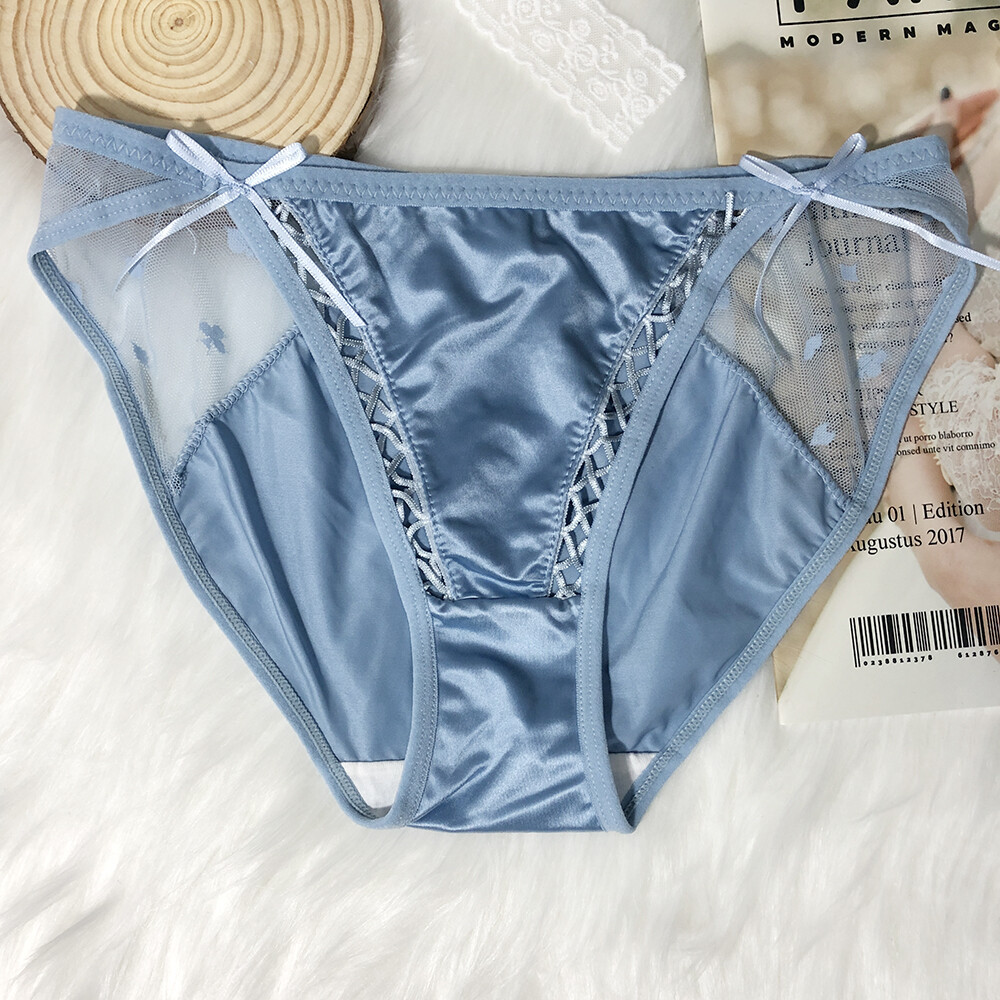 Pack Of 5 Womens Sexy French Satin Panties Briefs Underwear Lot String Bikinis