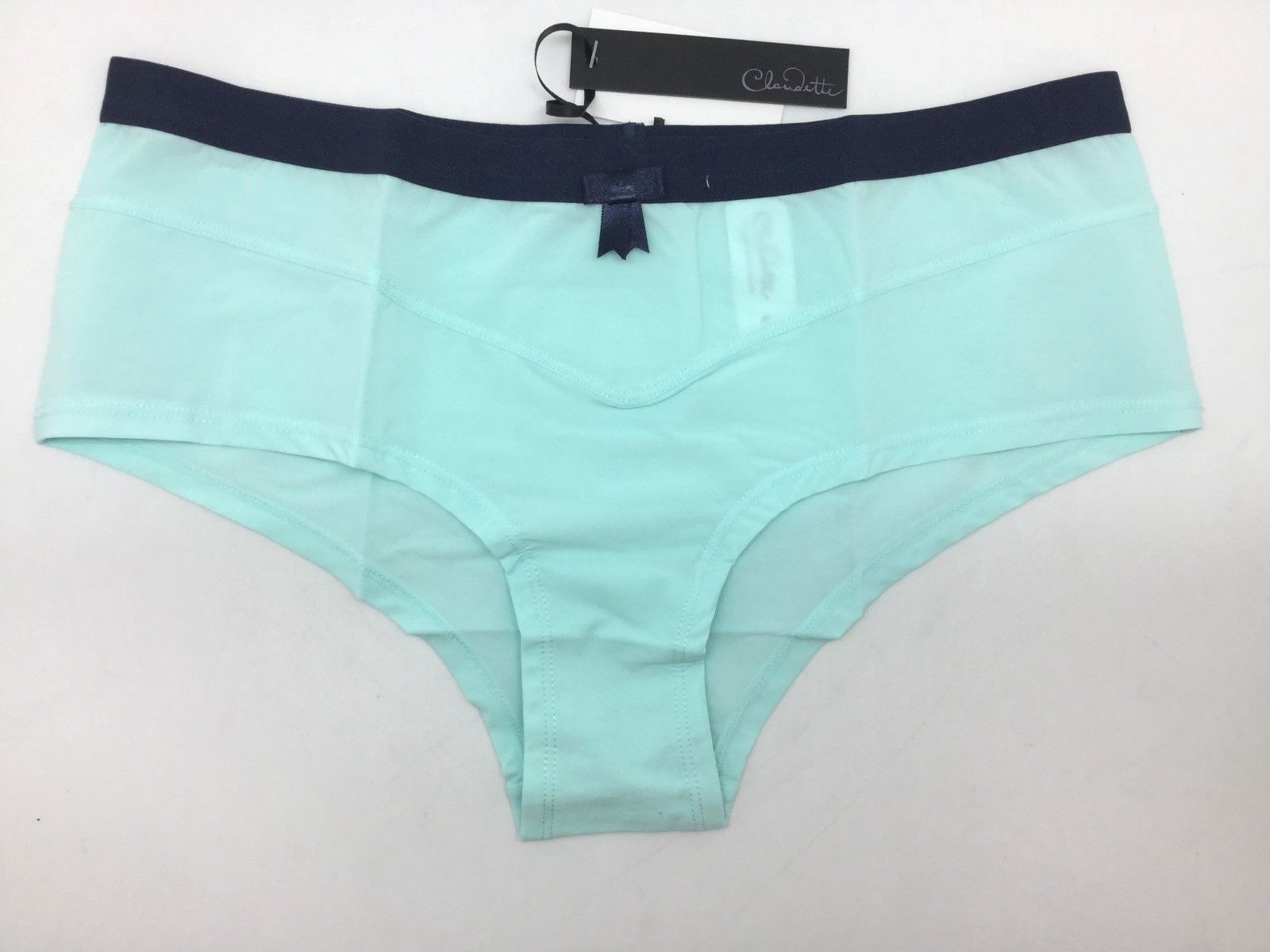 Love Claudette Sophia Boyleg Bikini Panty Briefs Underwear Lingerie Seafoam Navy