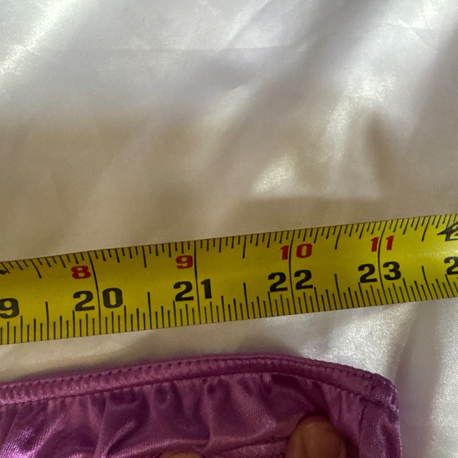 Shiny Satin Purple Men’s Pouch Bikini Brief Panties Sz 2XL