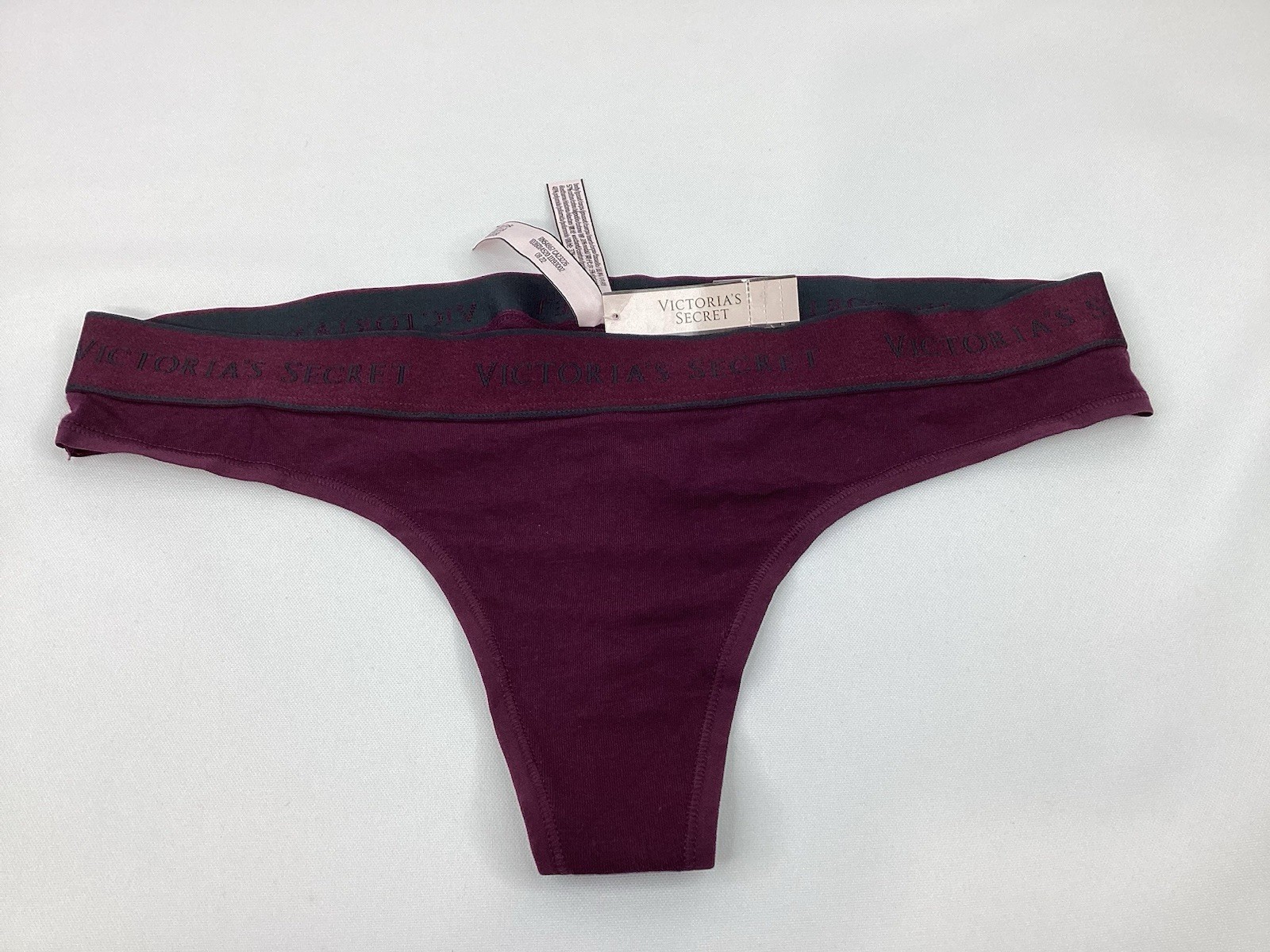 Victoria Secret Panties Underwear Thong String Burgundy SIZE M/M NWT
