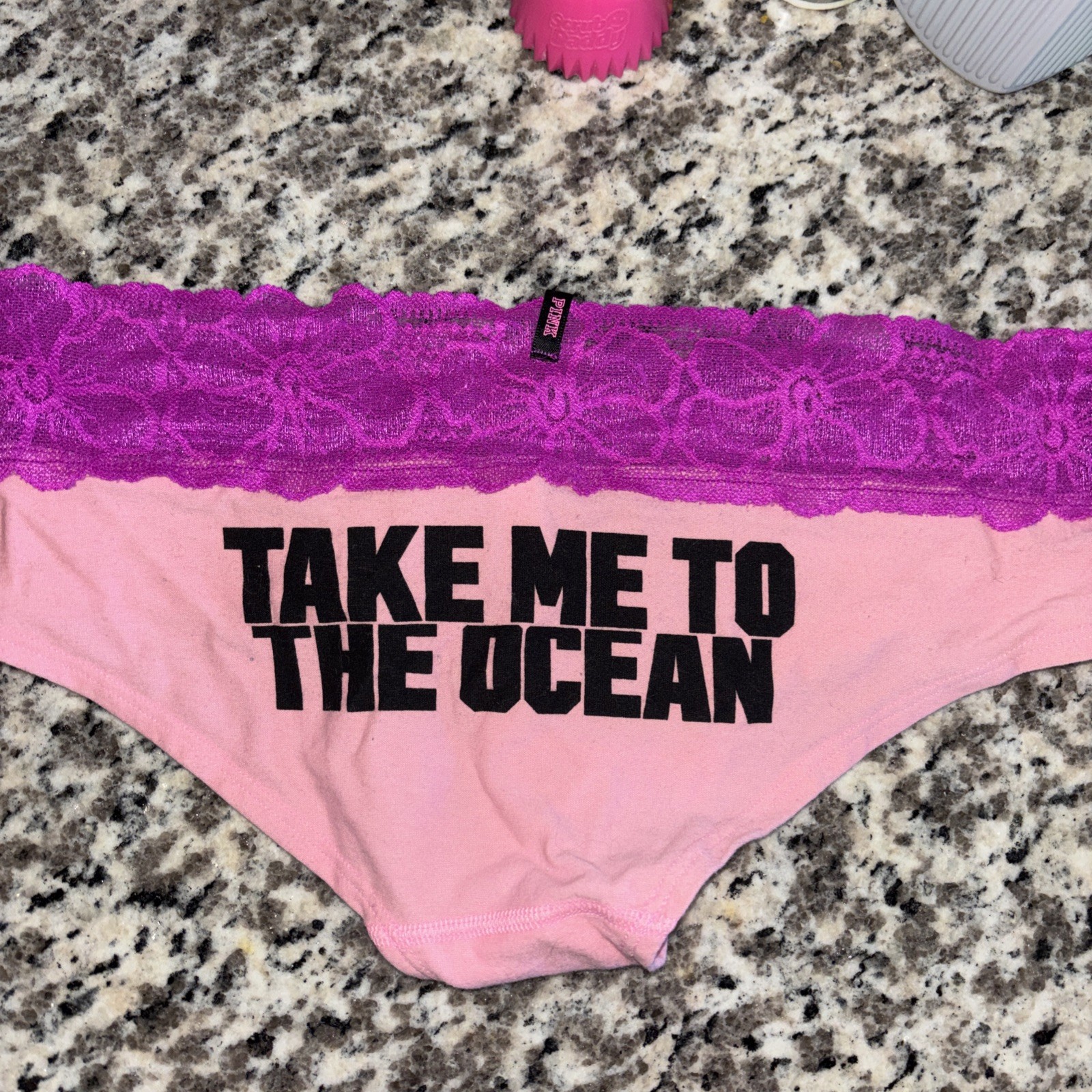 VS PINK VINTAGE Y2K LIMITED EDITION LACE TRIM PANTY S