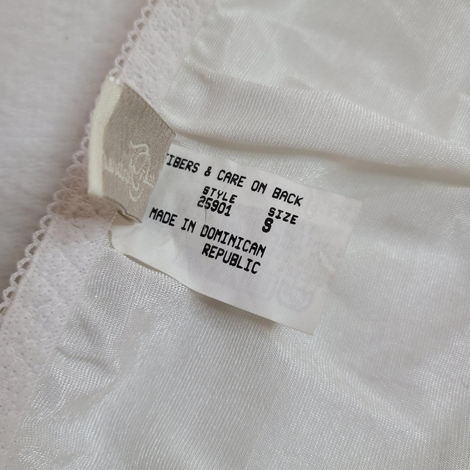 VTG Hidden Fantasies Silky Satin Jacquard Hi-leg Bikini Panty Size Sm