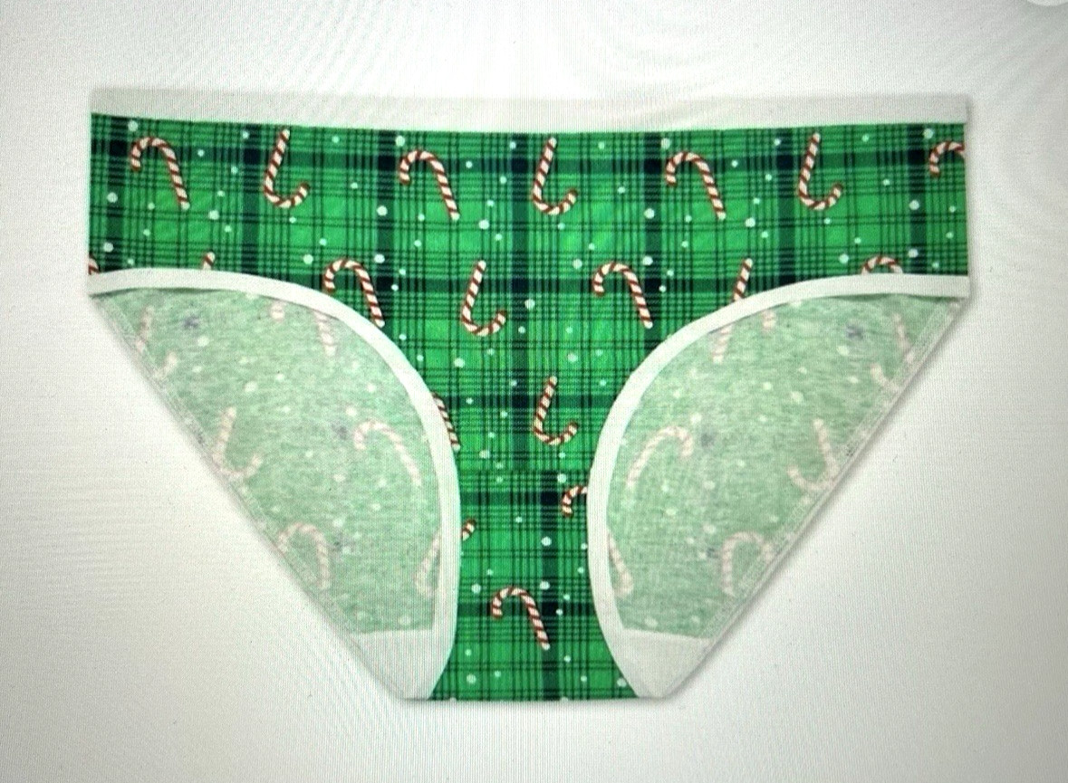 NIB~HOLIDAY TIME Christmas Hipster Underwear~7 Pack Women size S (12-14) Panties