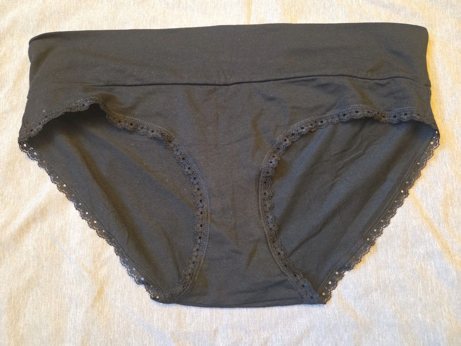 Nwot Pact Organic Cotton Wide Band Xl Black Panties