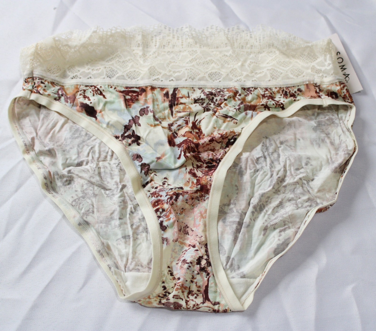 Soma Women’s High-Leg Panty With Enchanting Lace DH3 Multicolor Large NWT