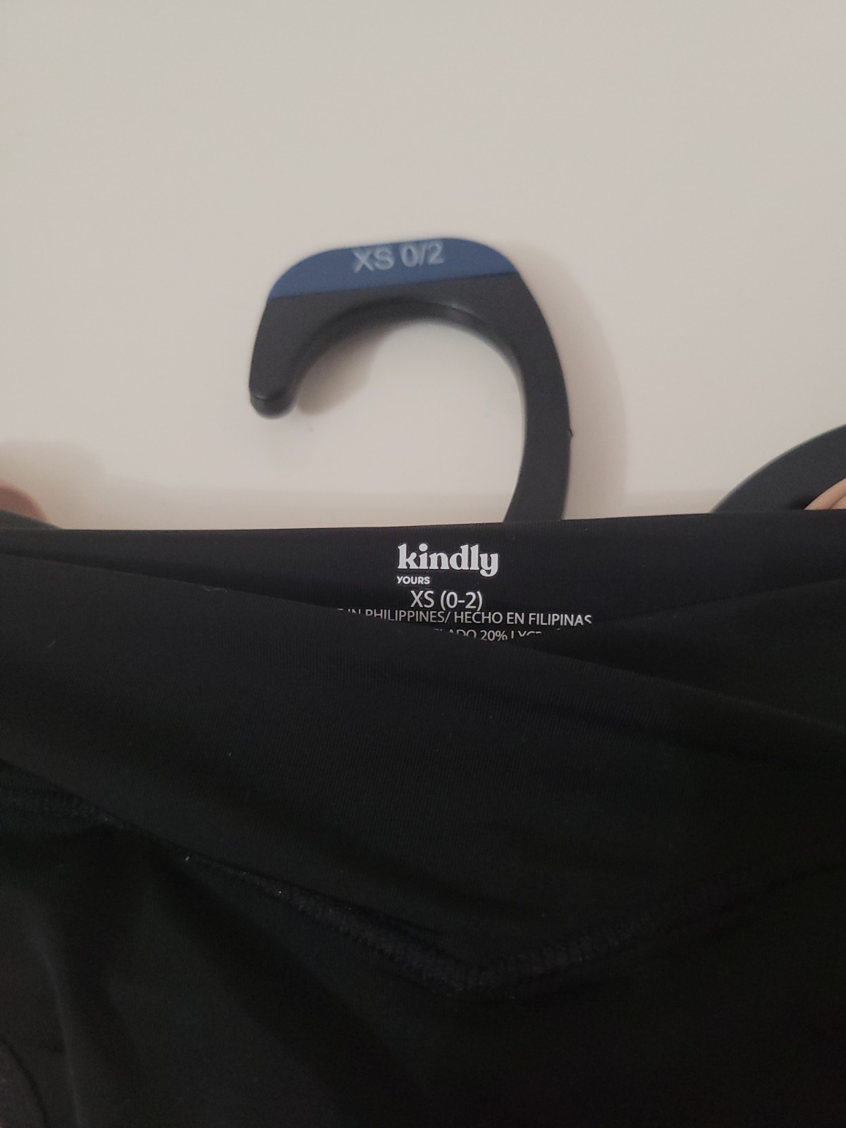 Kindly Yours Women XS (0-2) Crossover Thong Lycra Panties 2 Pk Black Beige NEW