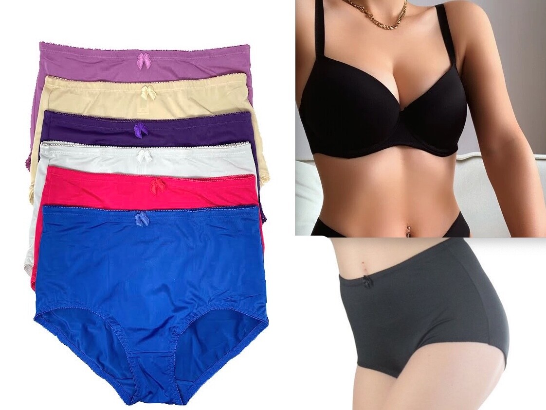 Women’s 2-6 Pack High Waist Cool Brief Underwear Girdle Panties S-2XL #699A