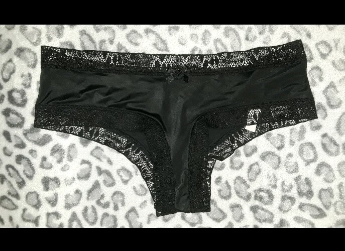 VS very sexy snake lace cutout cheeky panty NEW size small black