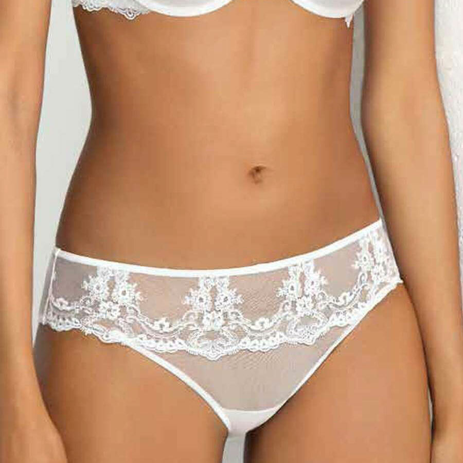 SieLei Women’s Stretch Lace Front Micro Tulle Back Briefs Art 1945