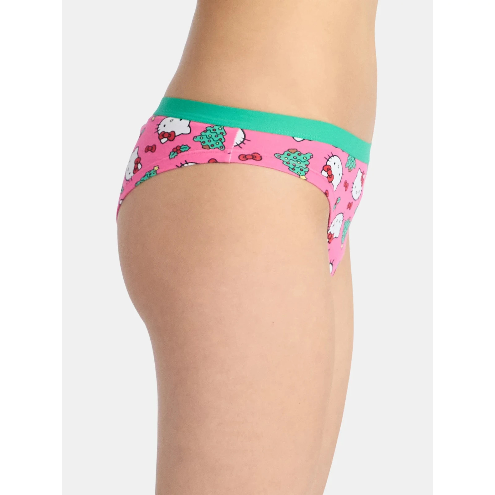 Hello Kitty Women’s Christmas Cheeky Panties, 3-Pack Size XL(16-18)