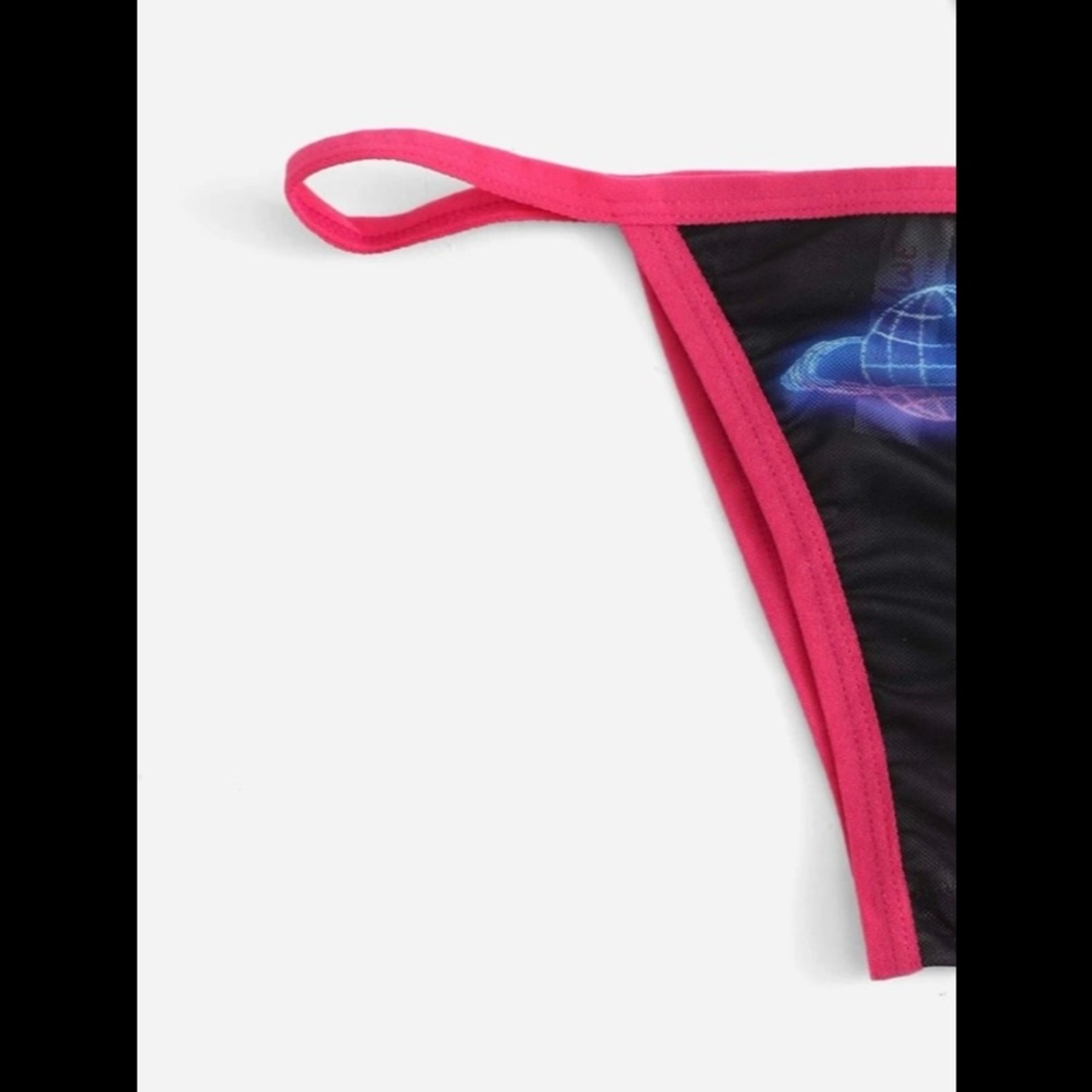 4 Pack, Multi-Colored, Graphic, Thong Panties