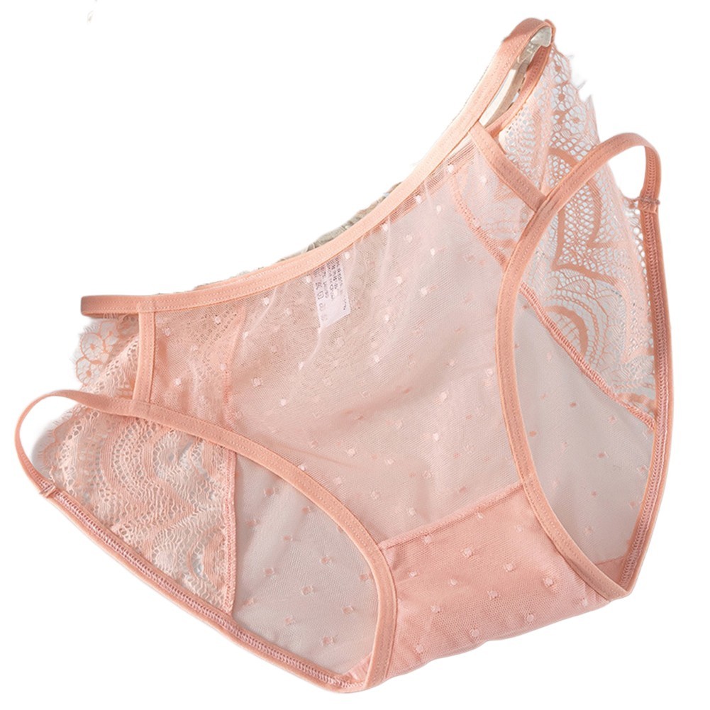 Stylish Triangle Women’s Underwear Sexy Lace and Mesh Breathable Design