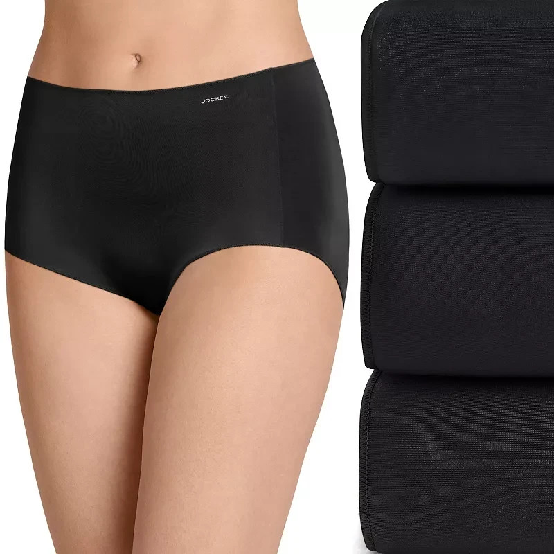 Jockey L108644 3-Pack No Panty Line Promise Tactel Full Rise Brief Size 5/S
