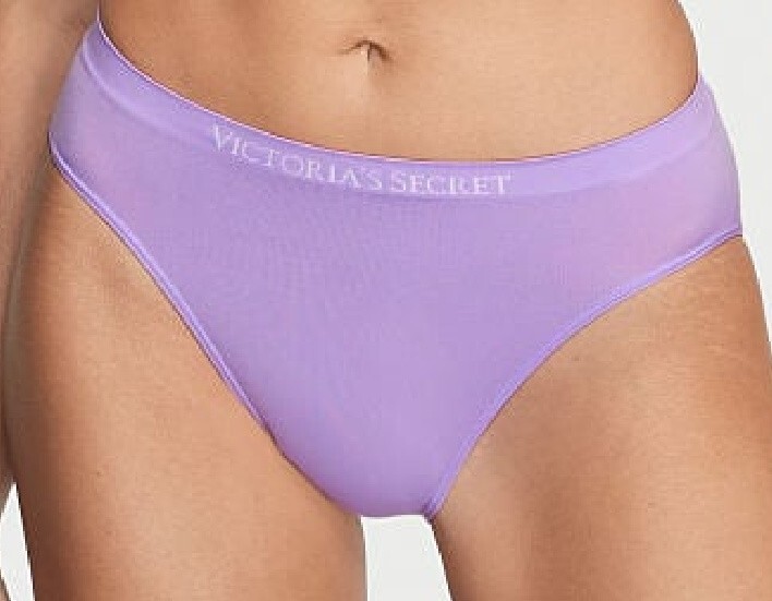 XL Heather SEAMLESS NOSHOW FULLCOVER Victorias Secret High Leg Waist Brief Panty