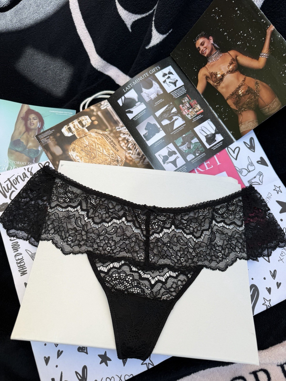 Victoria’s secret panties String , S Size, Black Color
