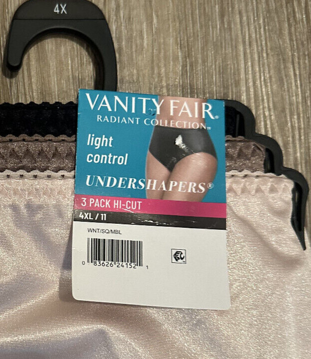 Radiant Vanity Fair Hi Cut Underwear Light Control Shaping Black Pink Brown 4XL