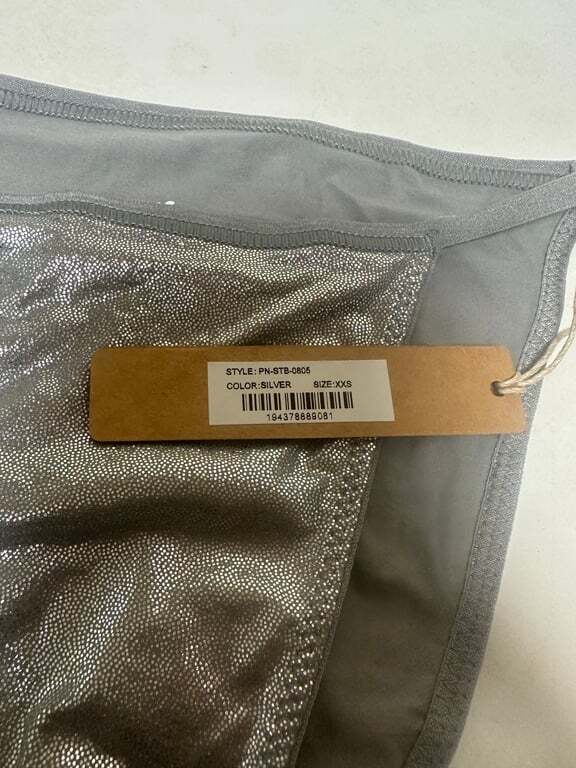 Skims Silver Shiny Panties XXS w34