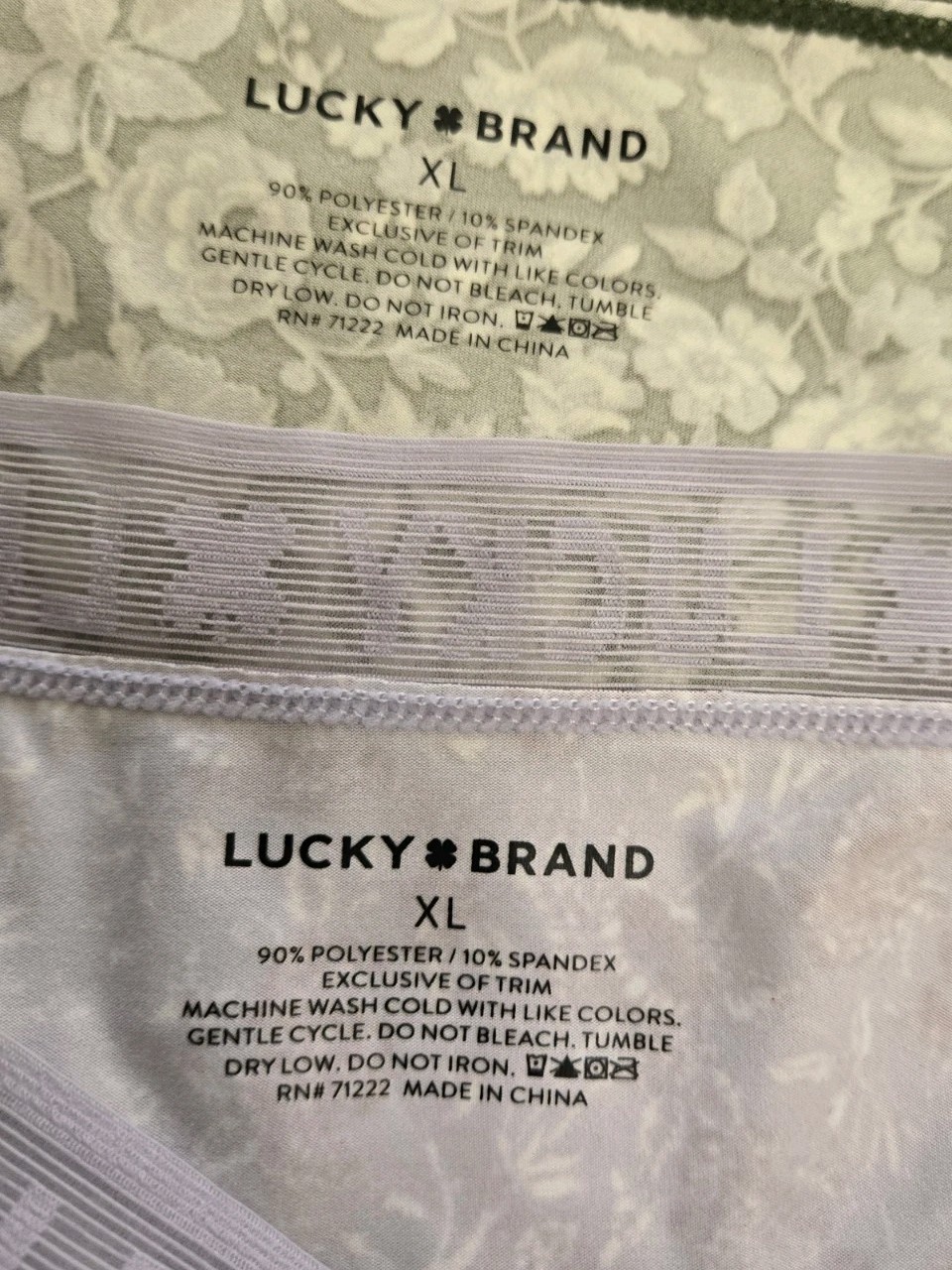 L/7 LUCKY BRAND Signature Logo SeXY Super Soft BIKINI /HIPSTER Panties nwt