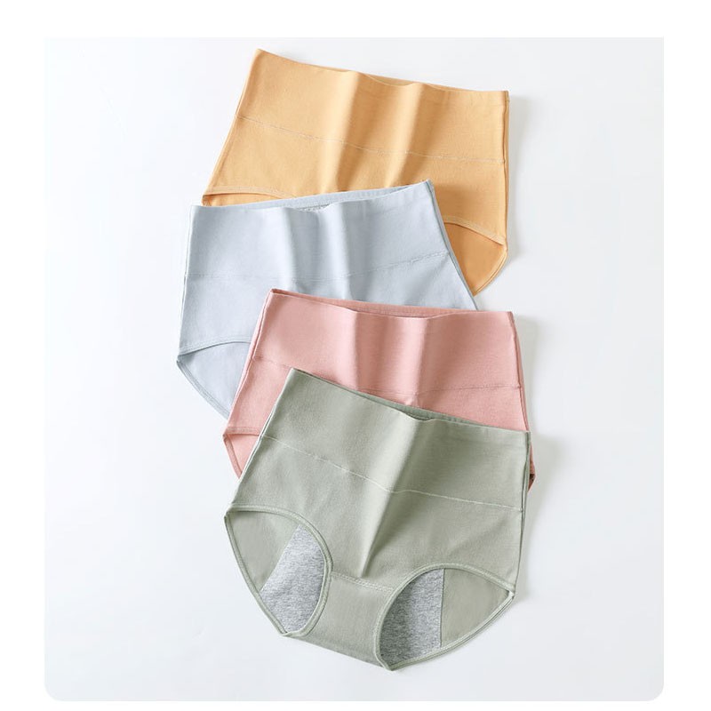3-Pack Period Underwear Menstrual Panties Cotton Postpartum Easy Clean Brief
