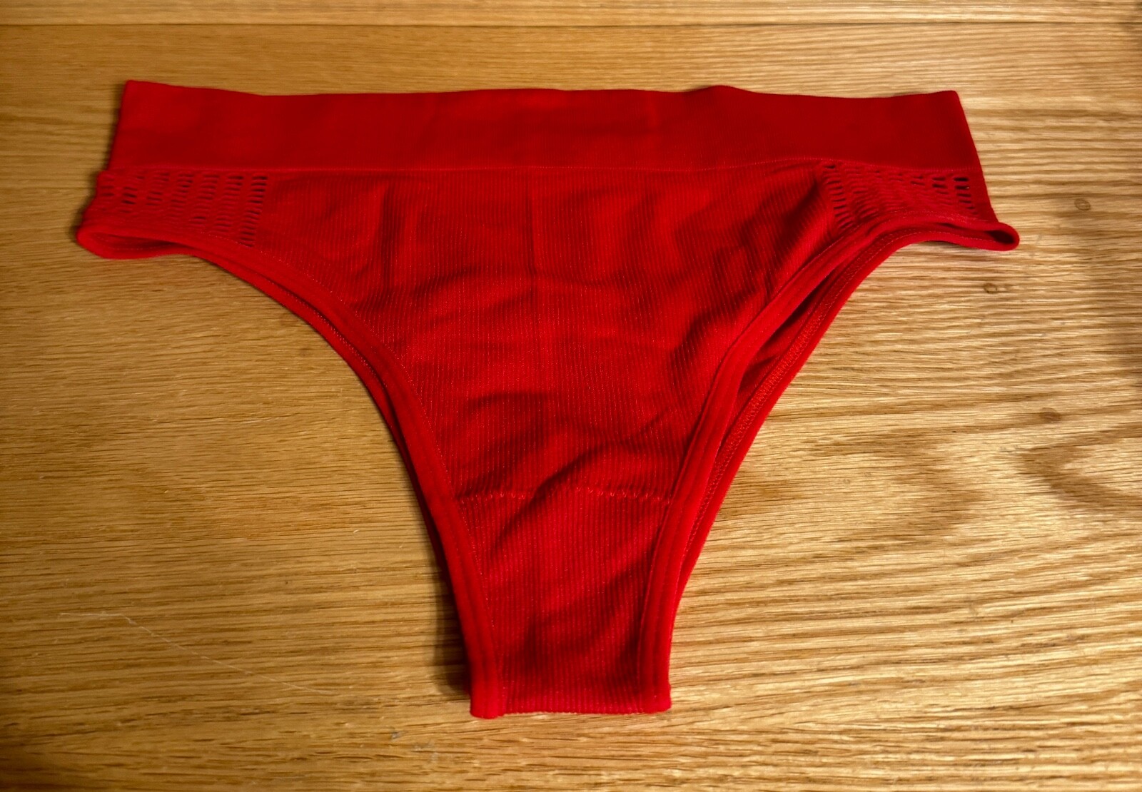 Shein Medium Women’s Red Cheeky High Waisted Underwear