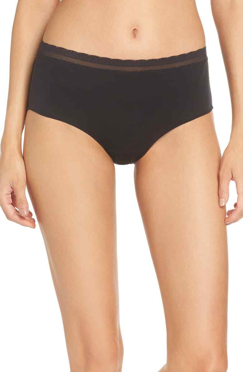 On Gossamer Black Next to Nothing Hipster Briefs L67709 Size S