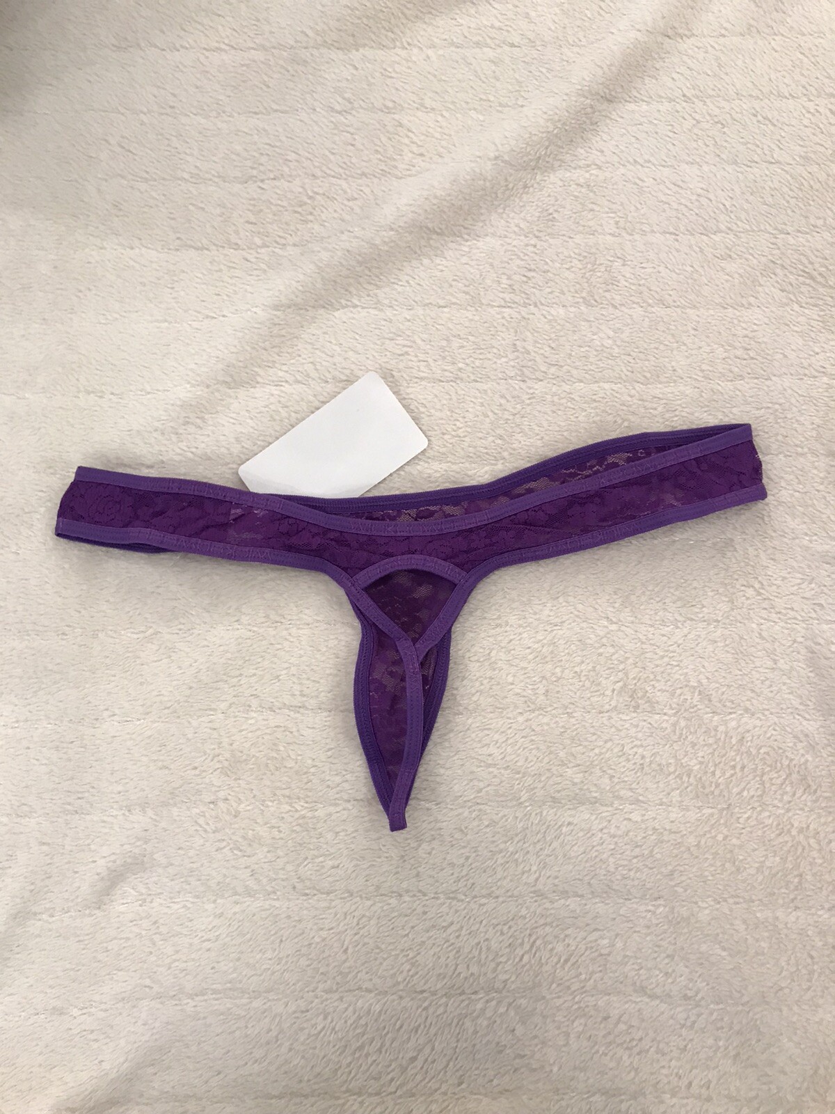 Wicked Weasel MODEL 682 Thong color purple Size large V-back