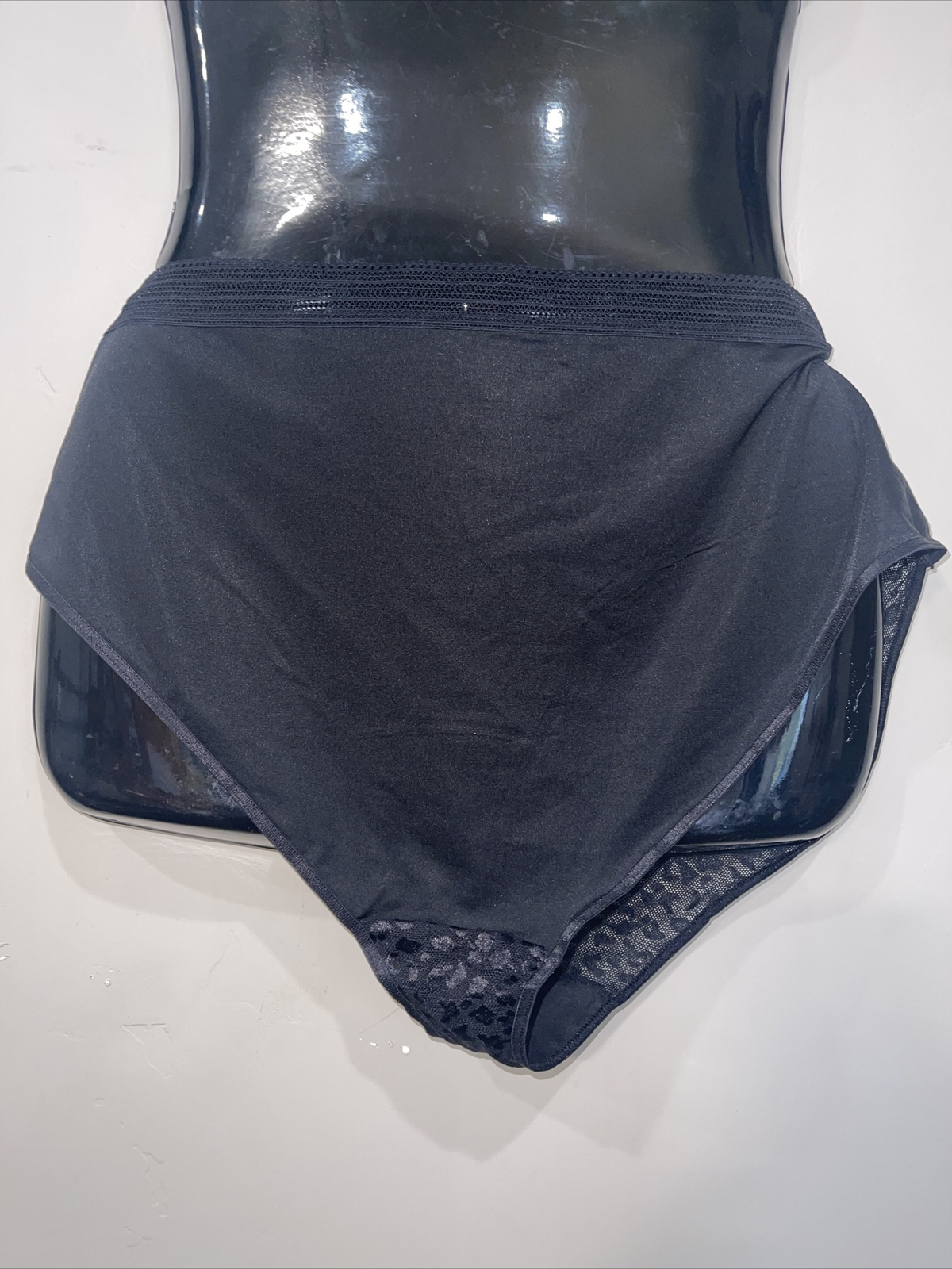 NWT Secret Treasures Bikini Panty Black Lace Womens 3X Sissy Feminine Romantic
