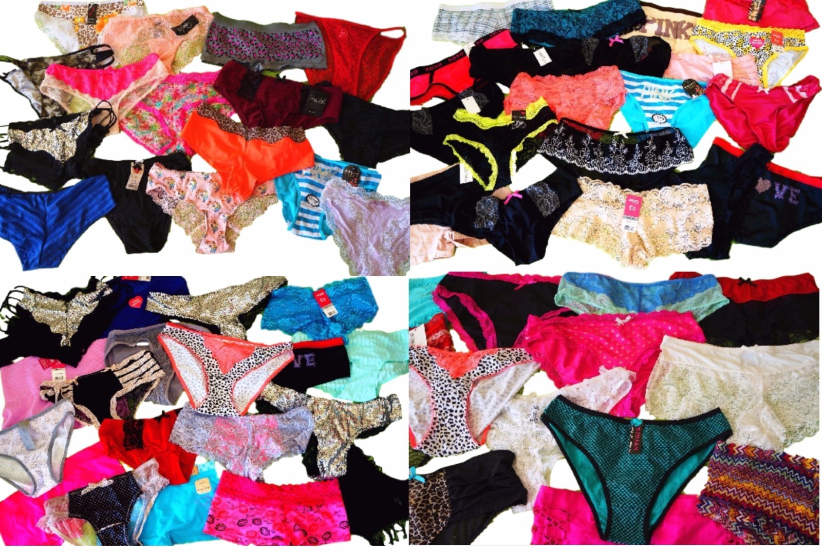 New Wholesale Lot 1,3,6, 12,24 Women Bikinis Assorted Design Panties Underwear