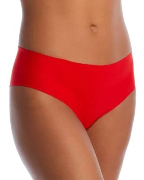 Aqua Intimates Seamless Stretch Laser-Cut Bikini Women’s Small Red Pull On 3 Pk