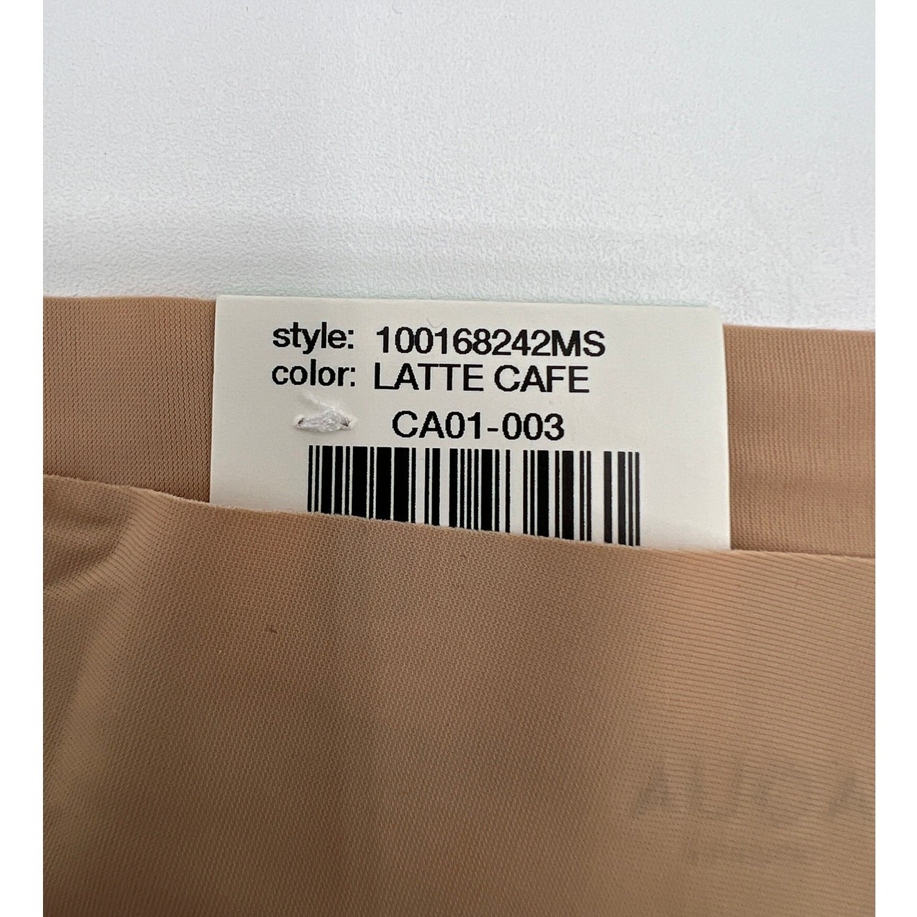 AQUA INTIMATES SIZE LARGE MICROFIBER MID RISE THONG PANTY LATTE CAFE 2 PAIR NEW
