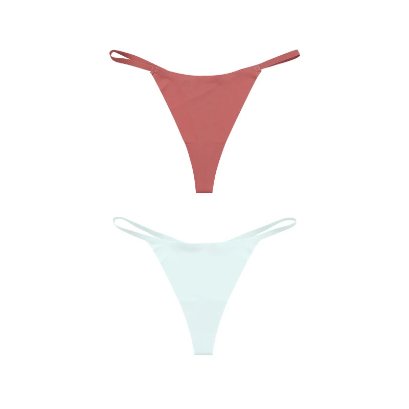 1pc Women Thongs T-Back Seamless Underwear Stretch Skin-Friendly G-String