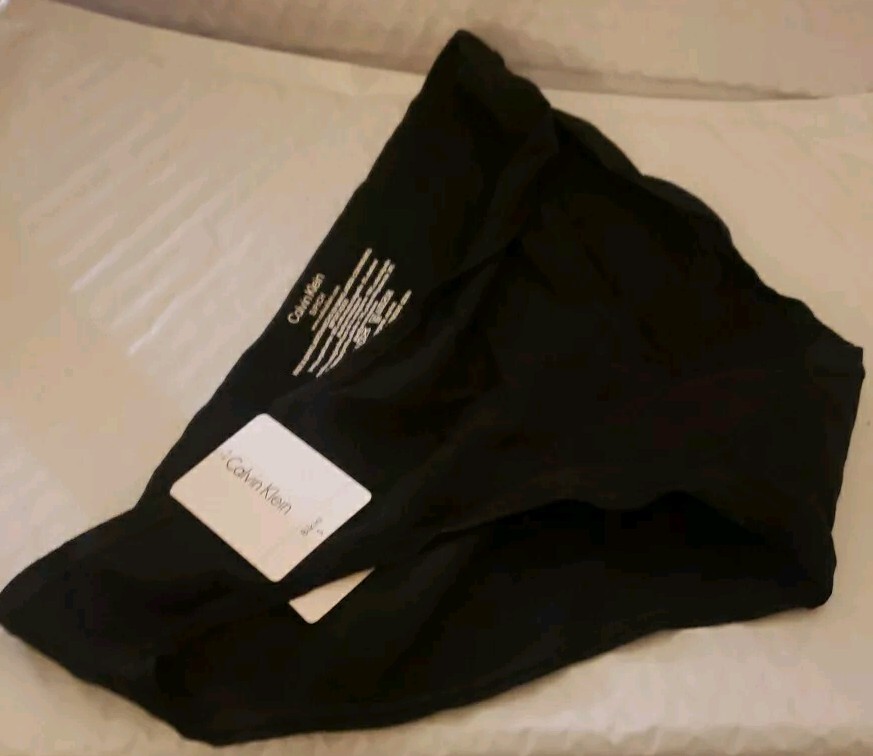 Calvin Klein Womens One Cotton Singles Bikini Underwear Size:S *Black