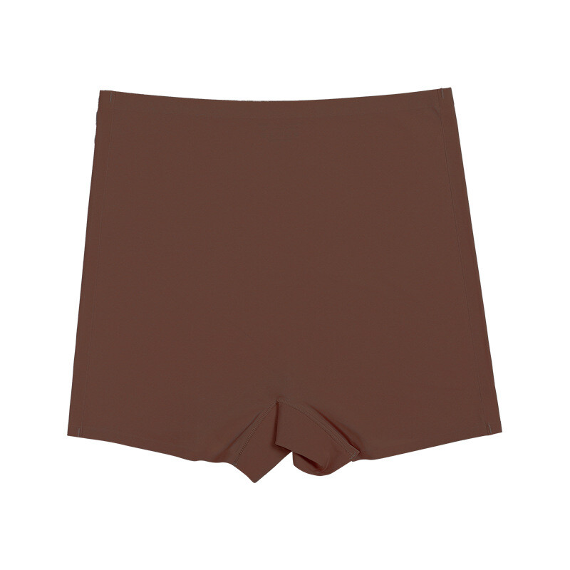 Women Ice Silk Panties Soft Boxer Brief Sports Yoga Lingerie Leakproof Underwear