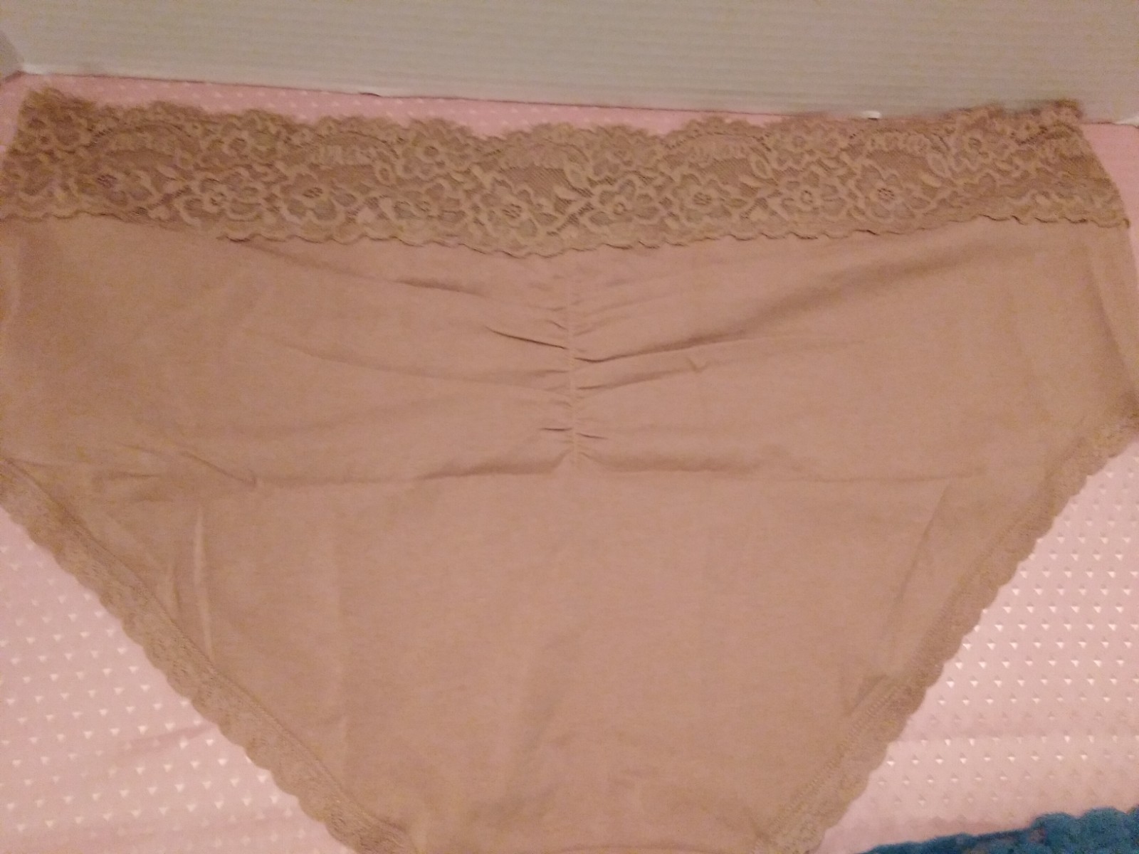 Panties 2 Pair Aerie Boybrief Lace Trim Underwear Brown Blue XXL