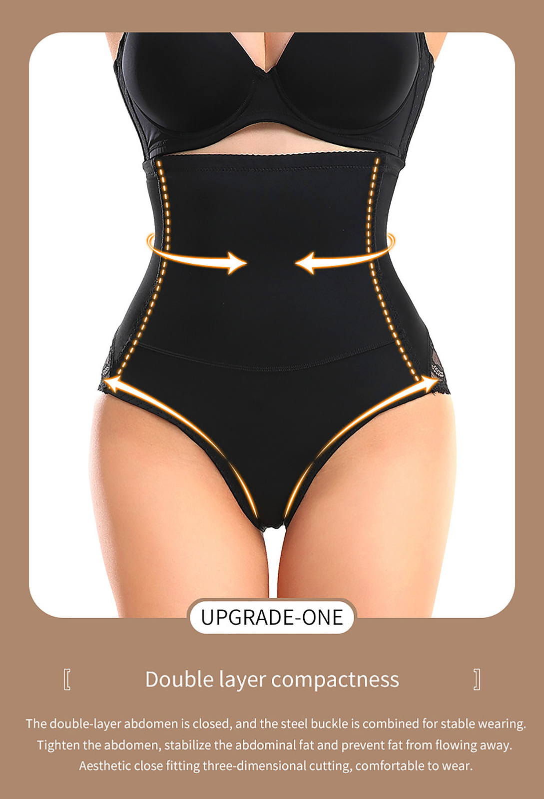 High Waist Shapewear Slimming Tummy Control Sexy Firm Panties Plus Size Women