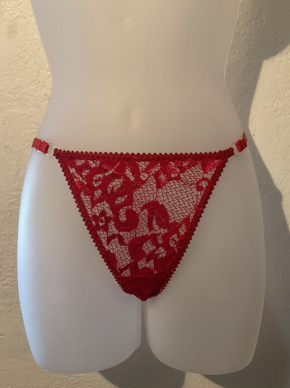 Womens Lace Thong Panties With Adjustable Waist Band