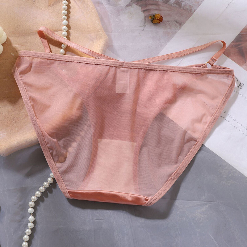 1/5 Pack Lot Womens Sheer Satin Panties String Bikinis Brief Sexy Lace Underwear