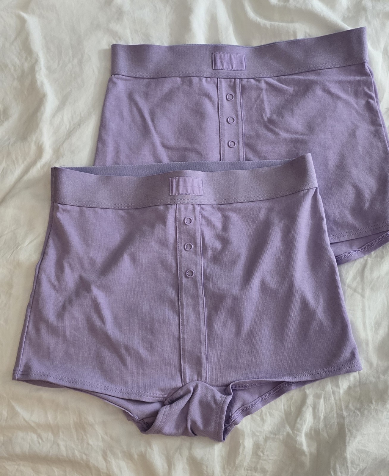 2 PINK VS Women’s Cotton boyshort Boxer Panty lavender/purple S / Small NWT