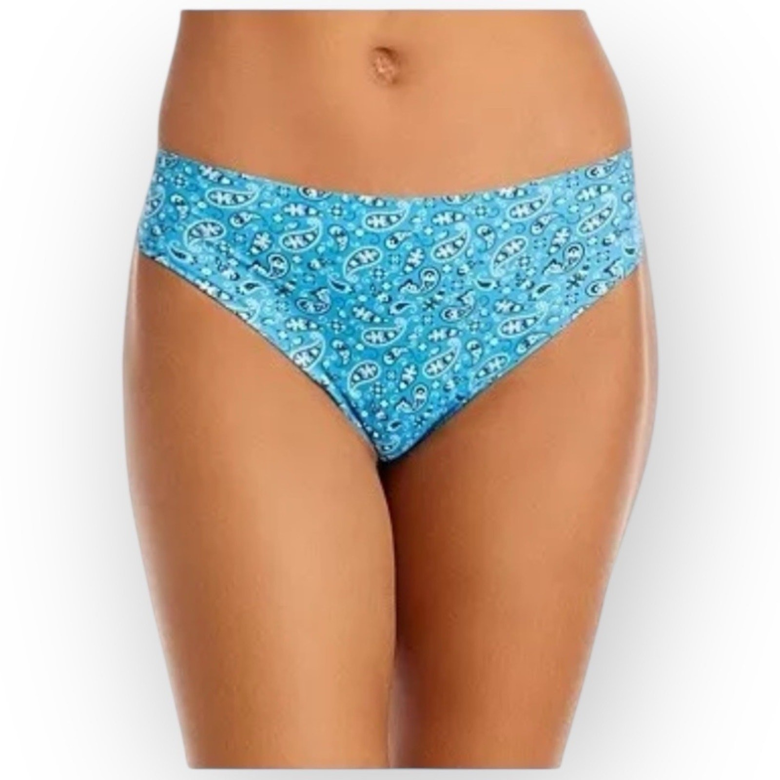 NWT Aqua Intimates 2-Pack Stretch Hipsters – Small, Bandana & Floral Print 0563