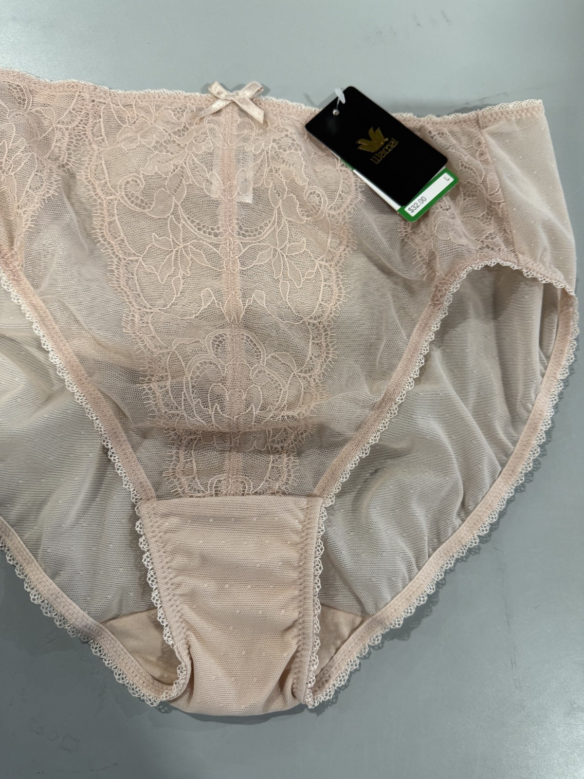 WACOAL WOMEN’S RETRO CHIC BRIEF PANTY – SIZE: WOMEN L – ROSE DUST