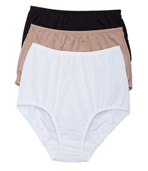 womens Without a Stitch 3 Pack Brief XX-Large Black/Toasted Almond/White