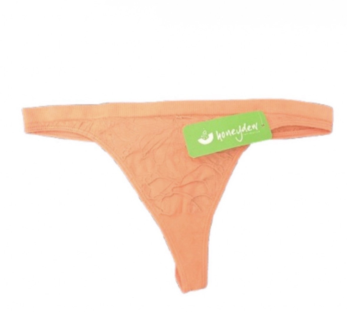 HONEYDEW INTIMATES Womens Peach Keagan Thong Intimate Panty Size S