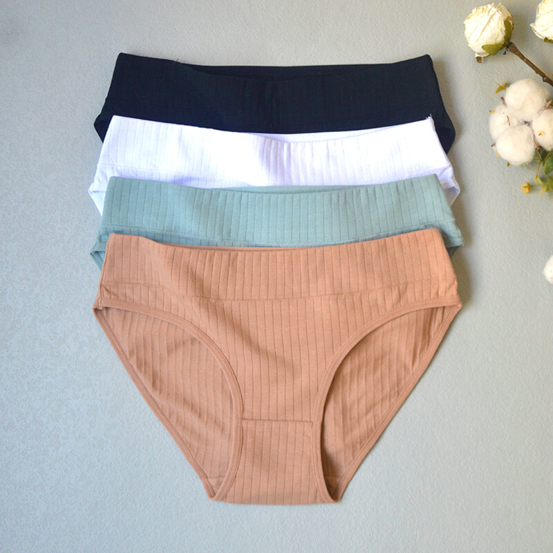 8Pcs/Set Cotton Women’s Breathable Briefs Panties Comfortable Briefs Underpants