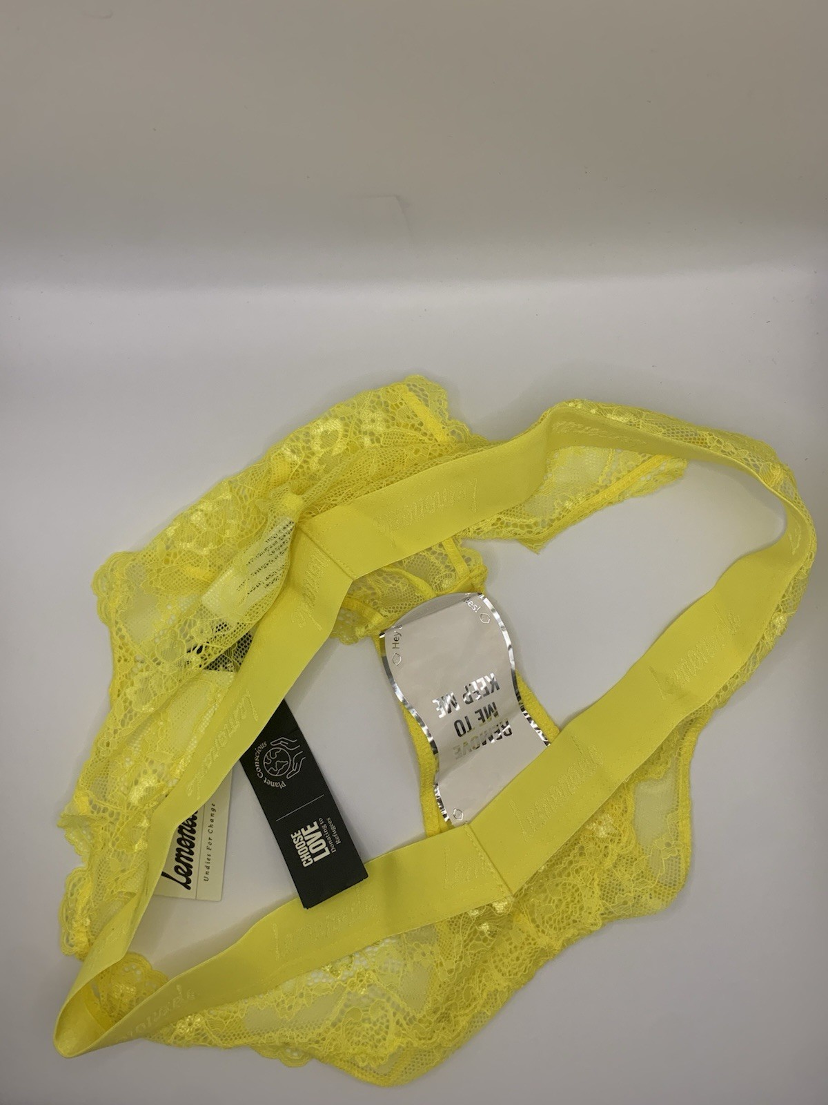 Lemonade Dolls Lace Brazilian Yellow M 14-16 BNWT Freepost